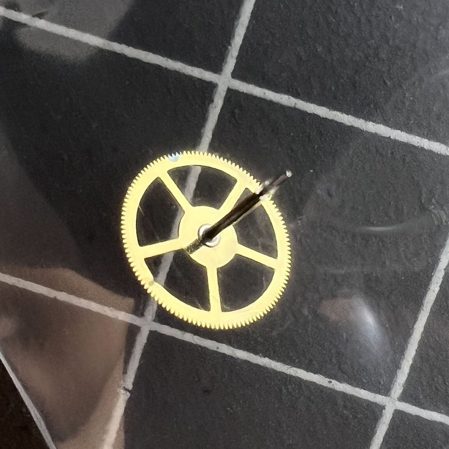 Second wheel replacement part for RLX 3135 watch movement, precision gear for watch repair.