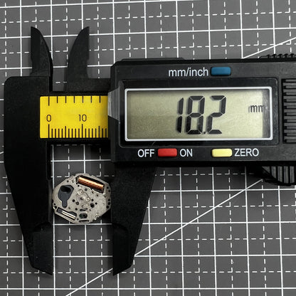 Miyota 3D44 quartz watch movement with 2 hands, Japanese precision and durability by Miyota.