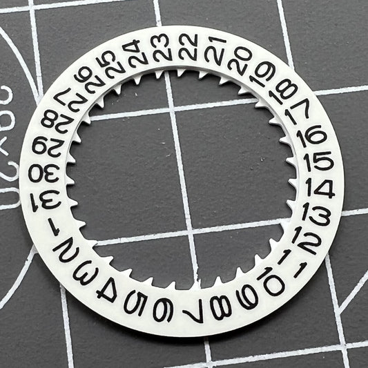 Luminous date disk wheel for NH35 movement watches, showing date at 3 o'clock - high precision accessory.