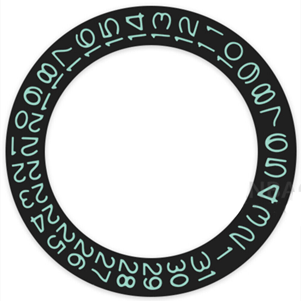Black Background Green Character Date Disk Date Wheel for Seiko NH35 NH36