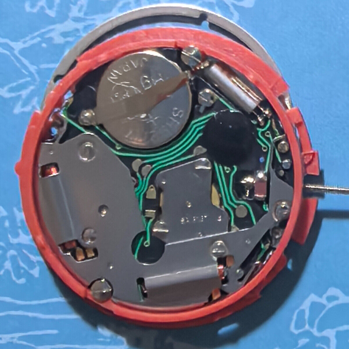 Swiss Made ISA 8181 quartz watch movement with single calendar, multifunction for precise watch repairs and upgrades.