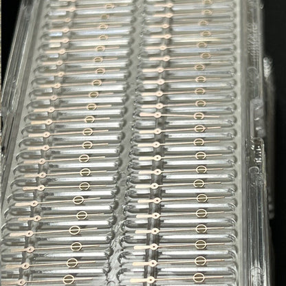 Aiguilles de montre de plongée lumineuses vertes C3 avec garniture dorée rose pour SKX/SBBN NH35A/NH36