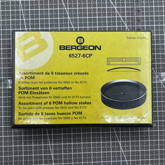 Bergeon Swiss 6527-6CP Werkzeugeinsatz für gewölbte Mineralgläser 19-40mm