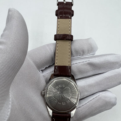 HONGLIAN 32mm manual mechanical watch with 17 jewels, Roman numeral dial, elegant classic design.