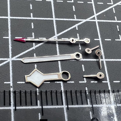 2 Sets/Pack Modified Rose Golden Trim Green Luminous 6 Hands for VK63 Movement