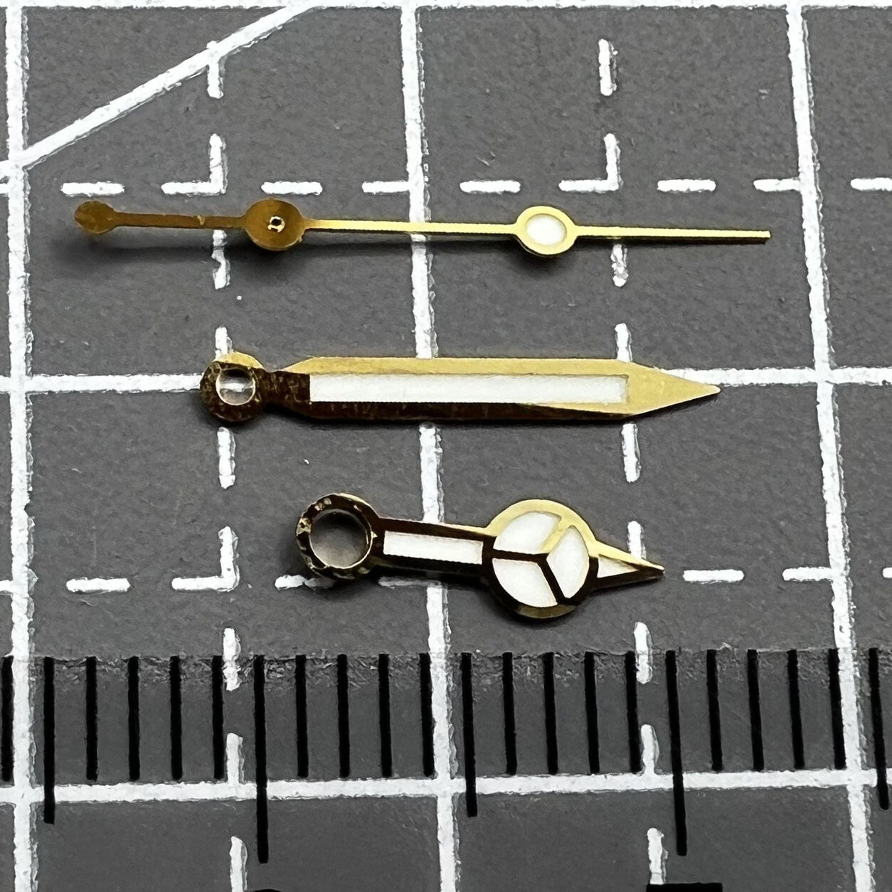 Aiguilles de montre C3 BGW-9 à finition dorée de 12,5 mm, luminescentes bleues, pour SKX/SBBN NH35A/NH36 