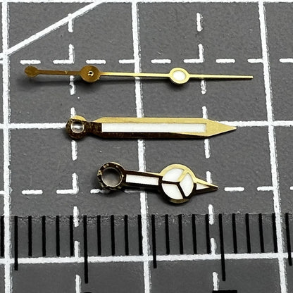 Aiguilles de montre C3 BGW-9 à finition dorée de 12,5 mm, luminescentes bleues, pour SKX/SBBN NH35A/NH36 