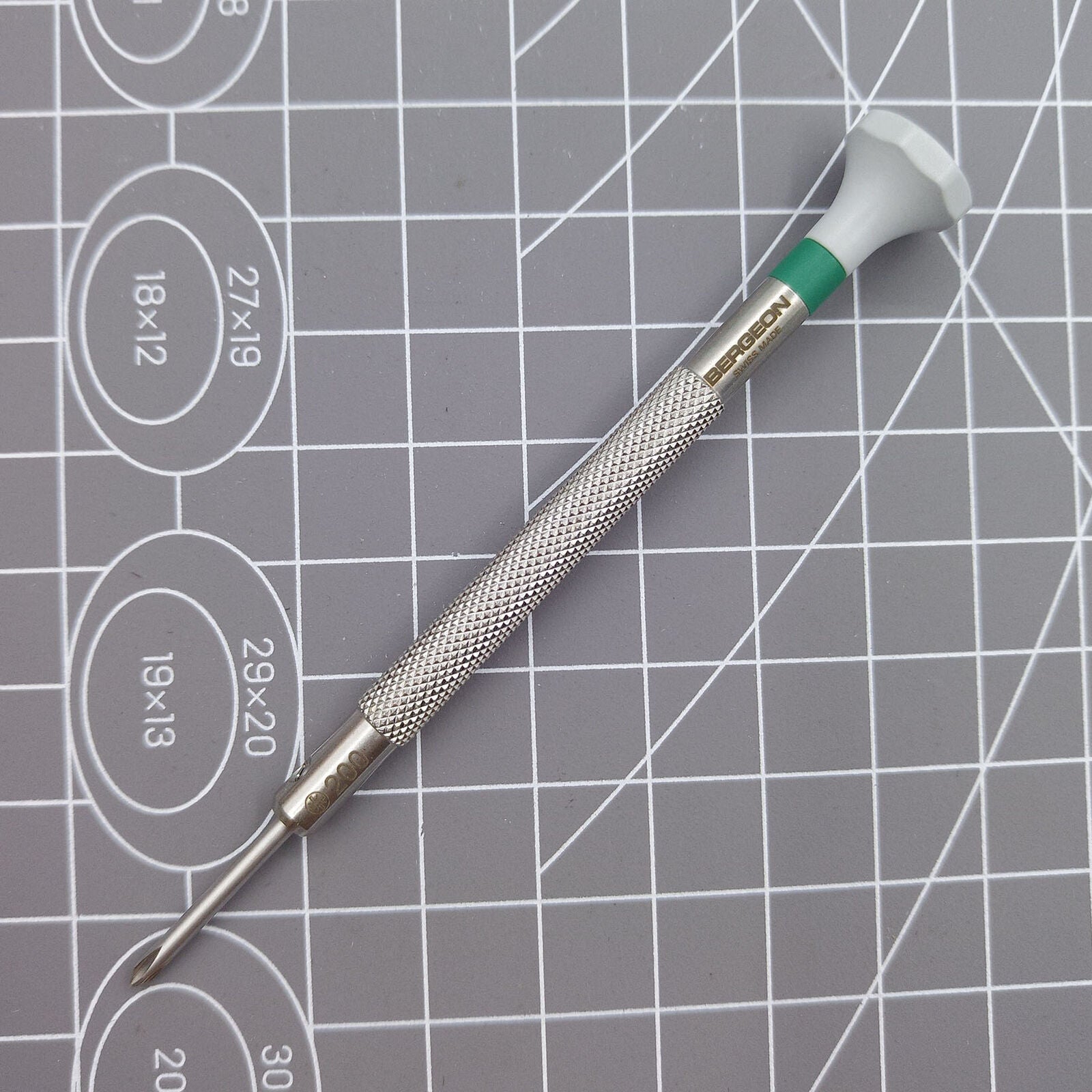 Swiss Made Bergeon 30081-C-200 ergonomic Phillips 2.00mm screwdriver for precise watch repairs