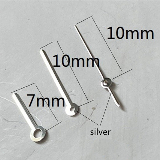 Aiguilles de montre argentées de 10 mm pour mouvements Miyota 2315 2035 2036 2115 2305