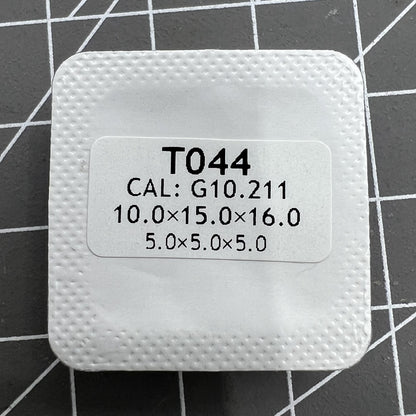 Uhrzeiger-Set mit silberner Zierleiste und grüner Leuchtmasse, passend für ETA G10.211 G10.212 Uhrwerk T044