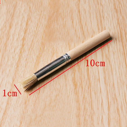 Lot de 4 brosses de nettoyage douces avec manche en bois pour dépoussiéreur et réparation de montres