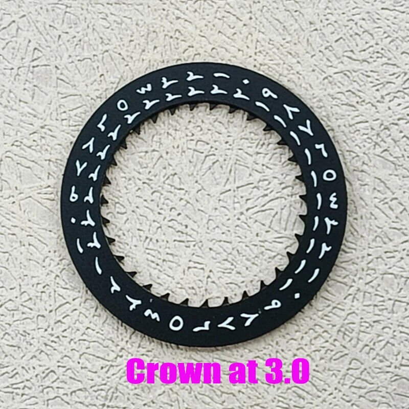 Arabic date disk wheel for Japan NH35 mechanical watch movement, precise & durable accessory enhancing timepiece functionality.