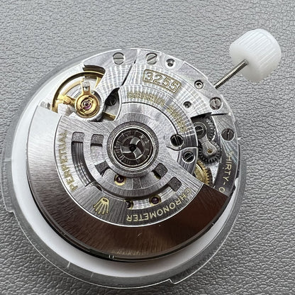 Automatik Uhr China Made Ref 3255 schmaler Kalender Doppeldatum Mechanik