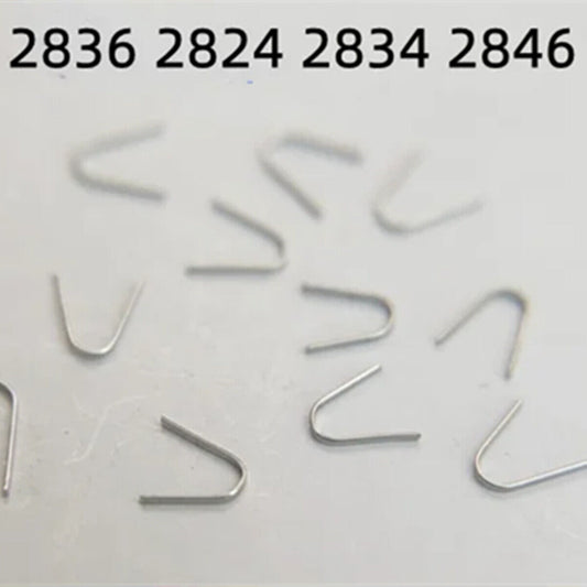 U Shape spring for ETA 2824-2879 watch movements, durable generic replacement part.