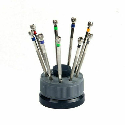 Jeu de 9 tournevis à lame plate assortis, taille 0,6 mm à 2 mm