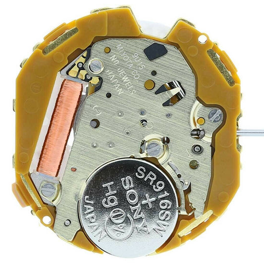 Miyota 9U15 Japan Quartz Movement Date at 6