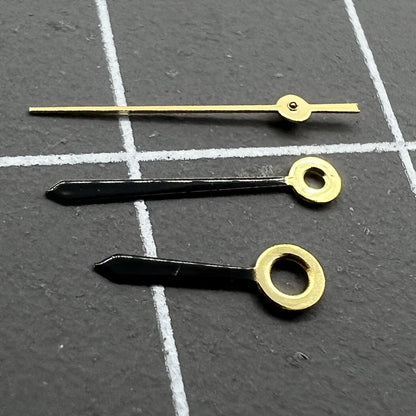 Arrow-shaped watch hands for Ronda 763 quartz movement, perfect for stylish watch repairs and upgrades.
