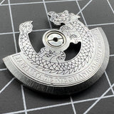 Silver Dragon Carved Rotor Oscillating Weight for NH35 NH36 Movement