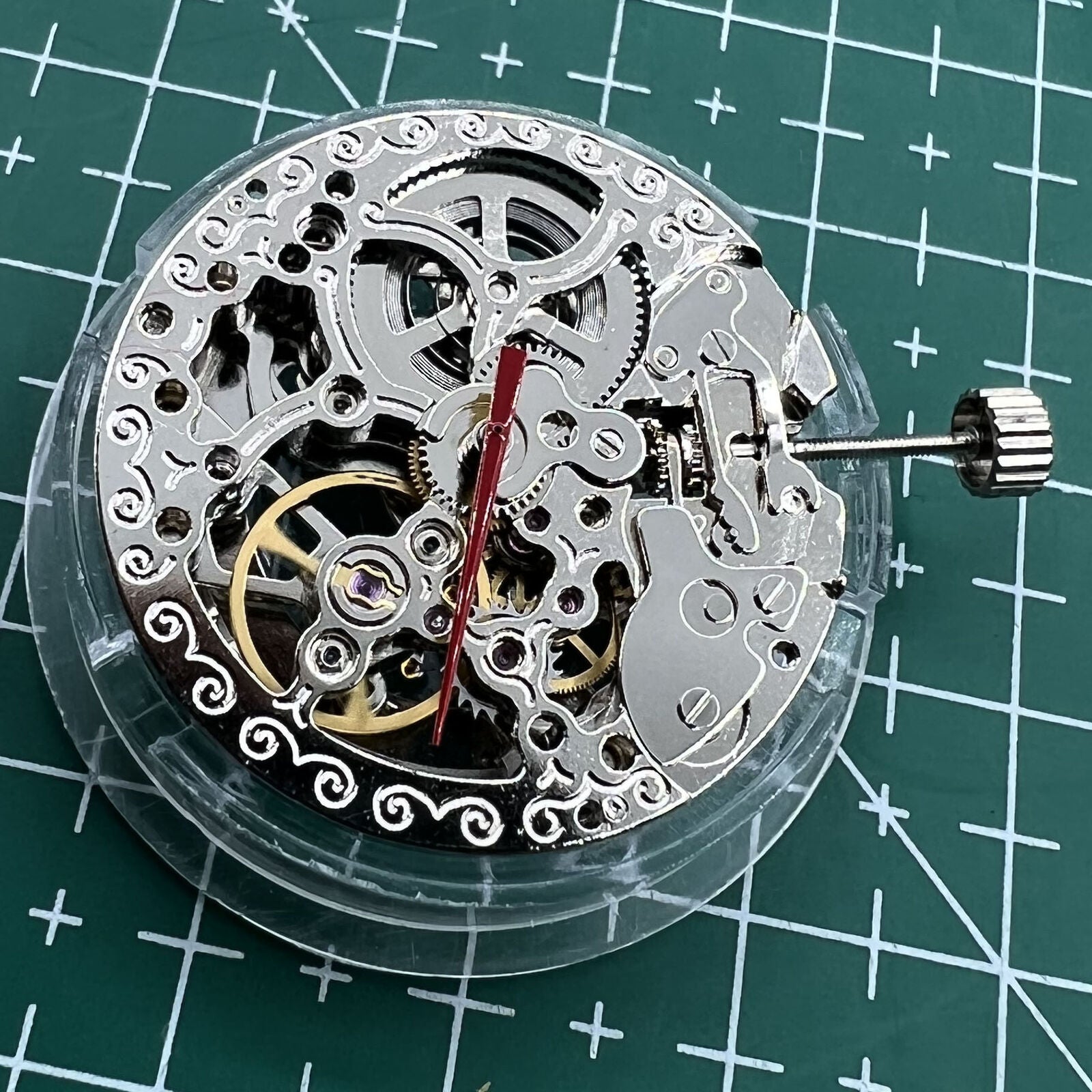 TY2807 skeleton automatic mechanical watch movement, T16 replacement for watch accessories.