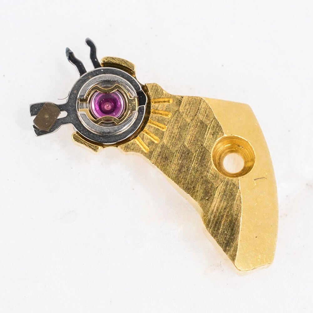 Golden balance wheel splint for ETA2660 ETA2661 watch movement, precise replacement part.
