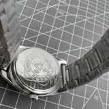 38mm SHANGHAI DIAMOND Manual Mechanical Watch 17 Jews White Dial Silver Case