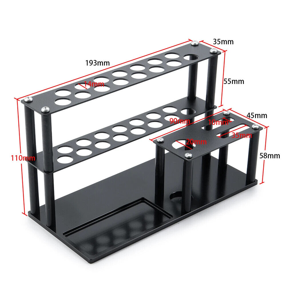 Multifunction metal screwdriver storage rack keeps tools organized and accessible in your workshop.