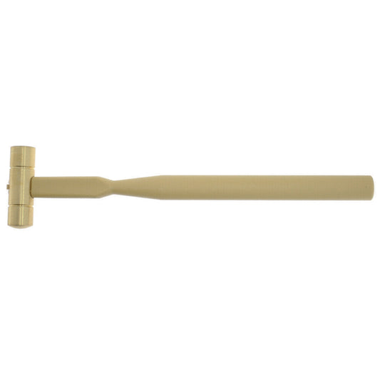 Marteau Horotec MSA04.011 à tête ronde en laiton poli et manche en plastique 