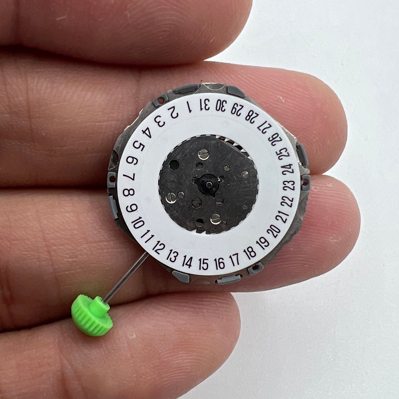 Miyota 4U74 Japan quartz movement watch accessory with date display at 6 o'clock, single calendar feature.