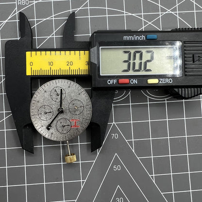 Black Dandong 7753 automatic watch showcasing elegant mechanical movement with small second dial at 9 o'clock.