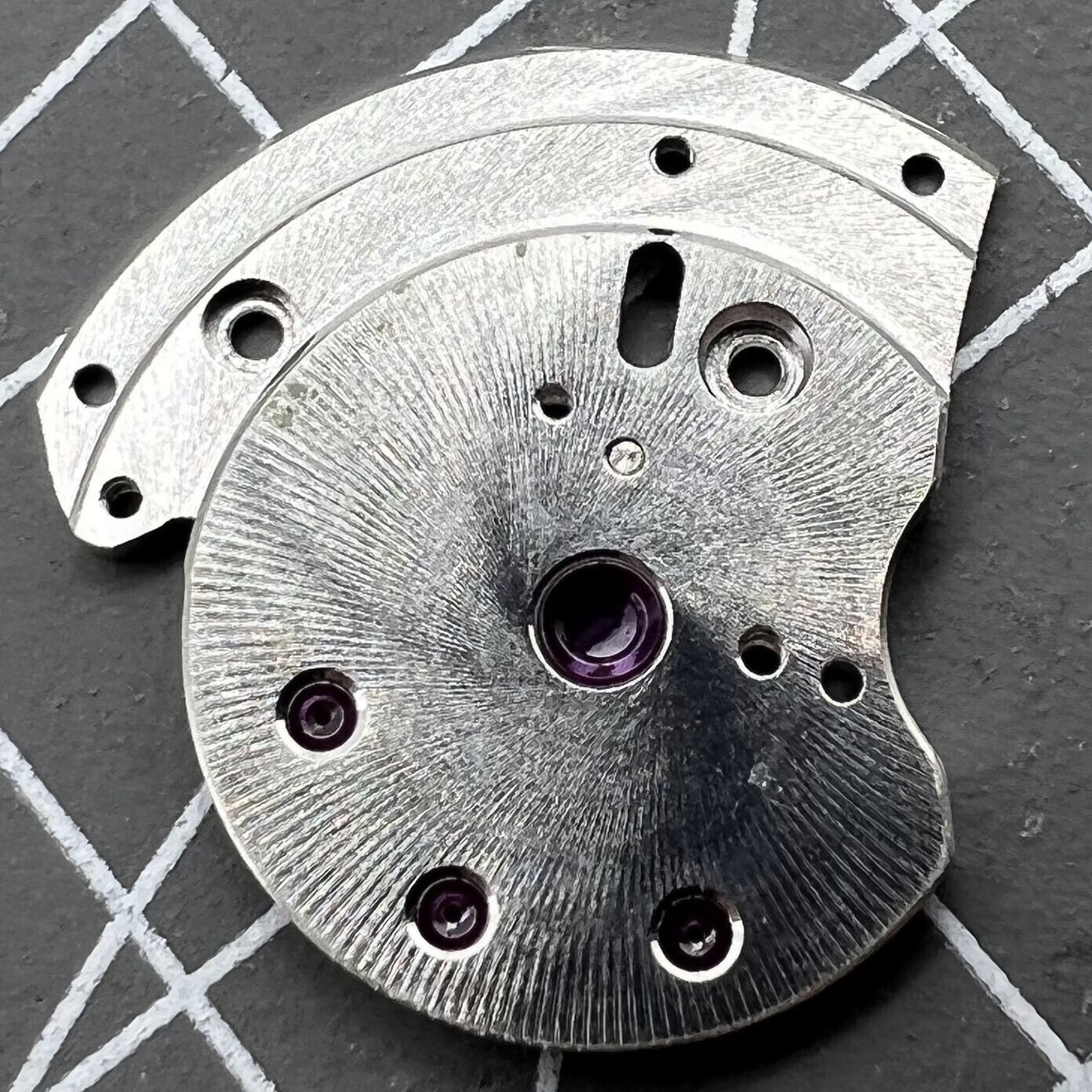 Automatic Main Wheel Bridge with Jewels for 3135 movement, durable generic watch component.