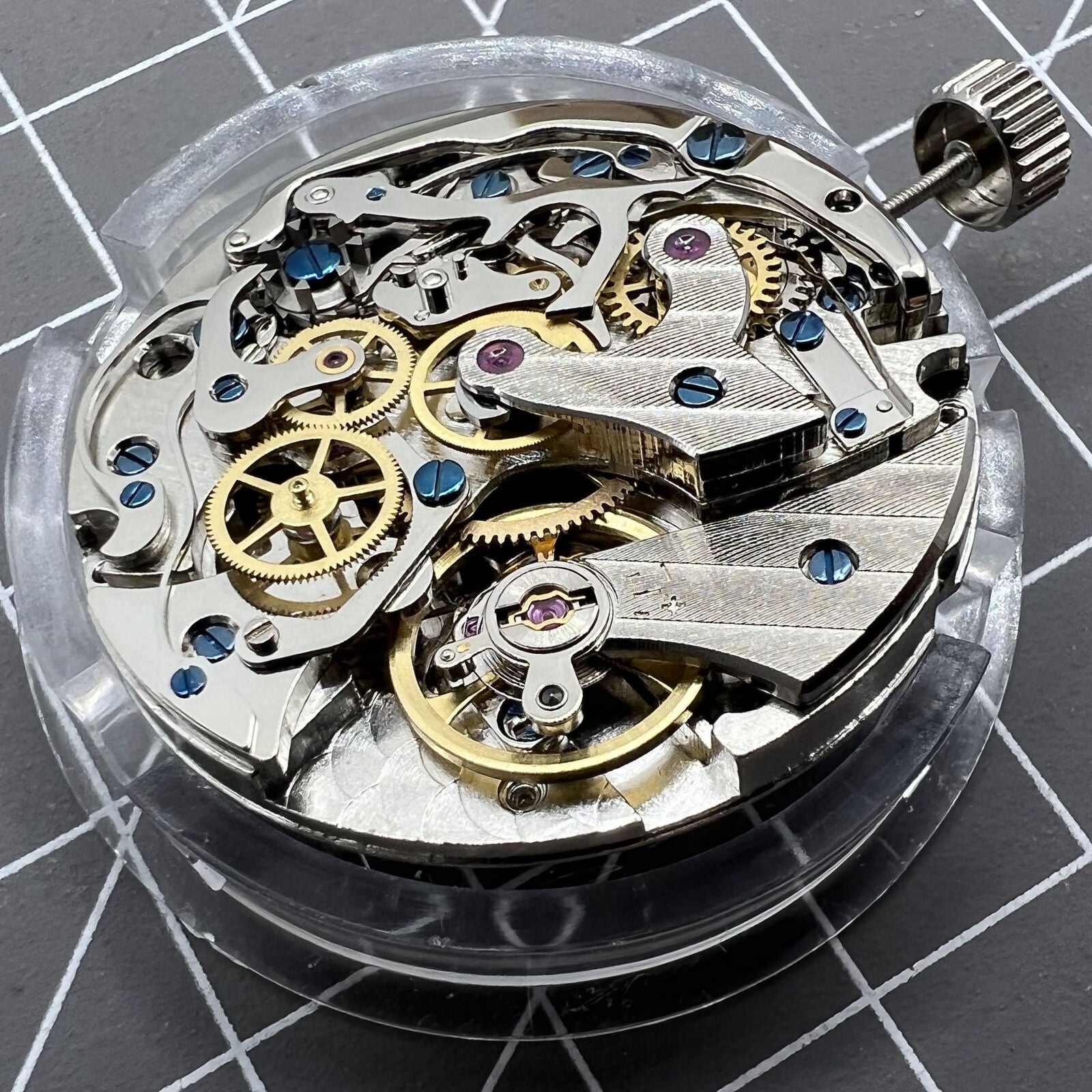 Tianjin Seagull ST19 automatic watch movement showcasing intricate gears and precise mechanical engineering for watch accessories.