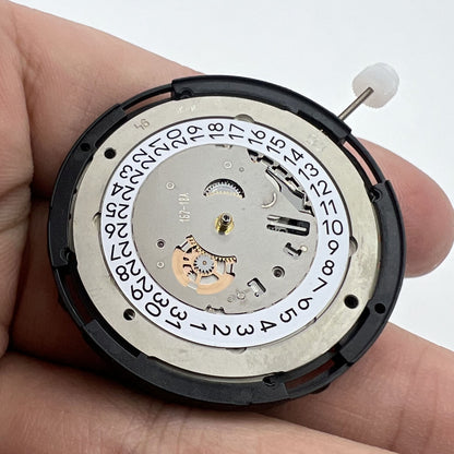 ETA C15.111 chronograph mechanical watch movement with 1853 white dial, Swiss Made craftsmanship.