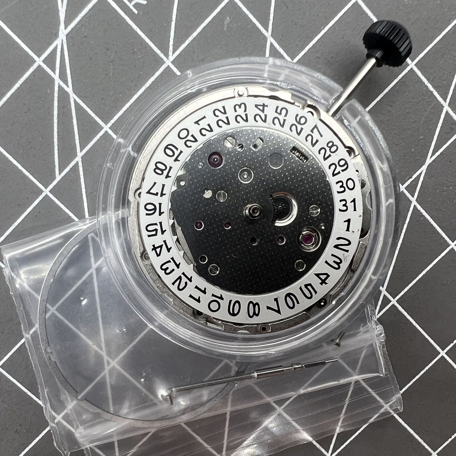 Miyota Citizen 9010 automatic watch movement with date display at 3 o'clock, ultra-thin design for precision timekeeping