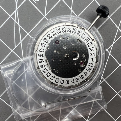 Miyota Citizen 9010 automatic watch movement with date display at 3 o'clock, ultra-thin design for precision timekeeping