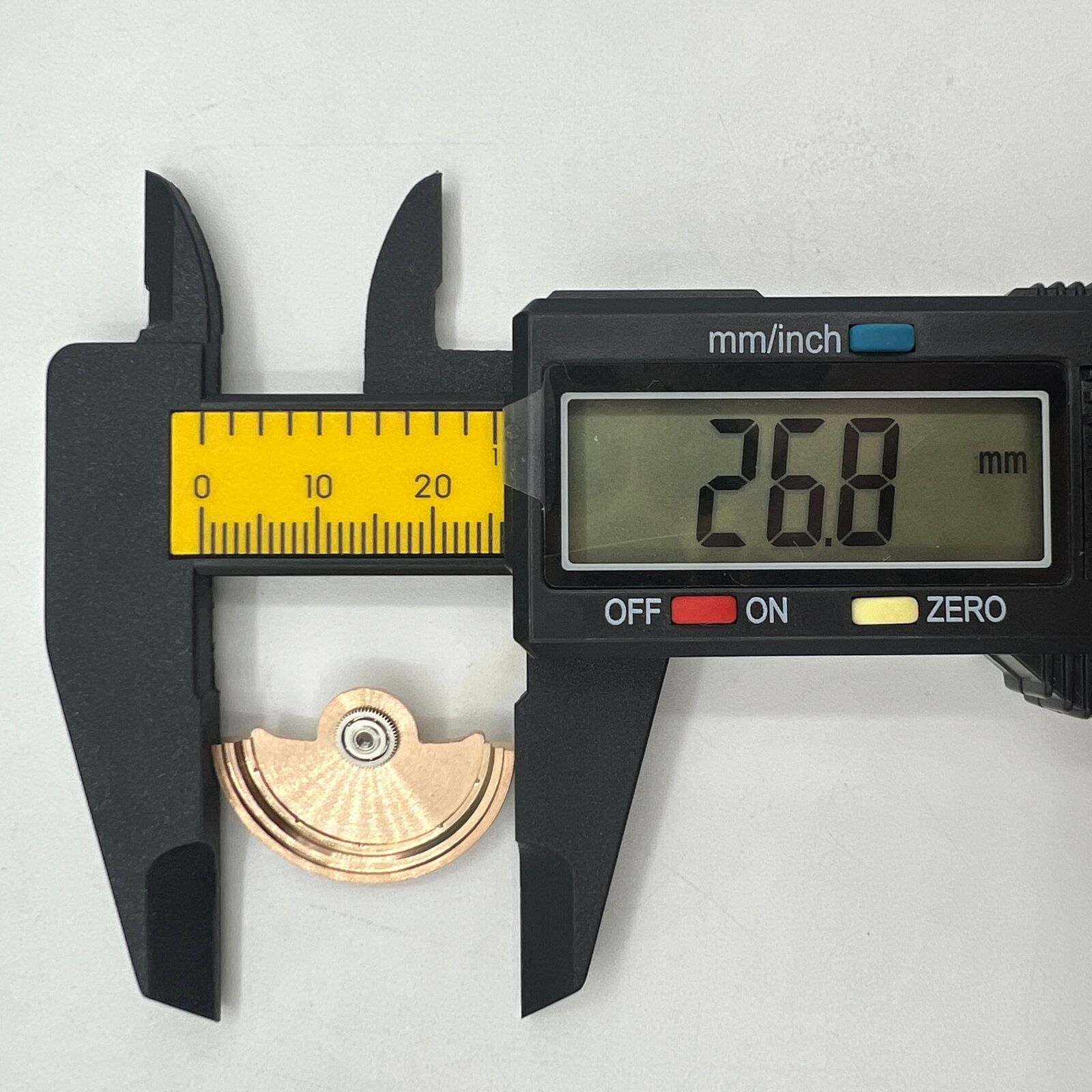 Rose Gold Sea Wave carved rotor oscillating weight by Miyota for NH35 NH36 automatic watches.