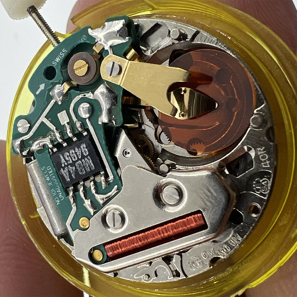 ESA536.121 Swiss Made V8 Quartz watch part for single calendar with three hands, precise movement accessory by ESA.