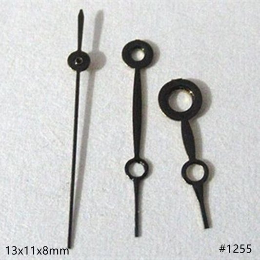 13 mm hohle schwarze Uhrzeiger für Miyota 2035 2115 2105 2305 Uhrwerk