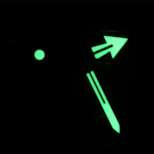 C3 green luminous watch hands set for NH35A, SKX007, SRP777 models by P1-3-C brand