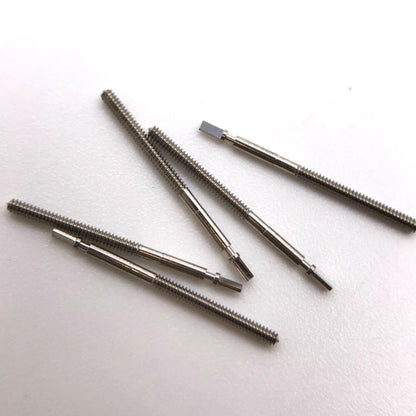 Generic watch winding stem for ETA 255.112 and 255.441 movements, precise replacement part for smooth operation.