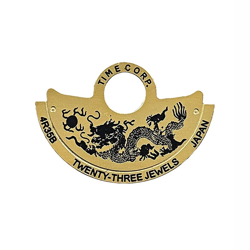 Zodiac Golden Rotor Oscillating Weight Overlay for NH35 NH36 Automatic Movement