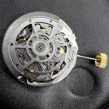 Hohler schwarzer SL4802 Chronograph 41-Juwelen Automatisches mechanisches Uhrwerk