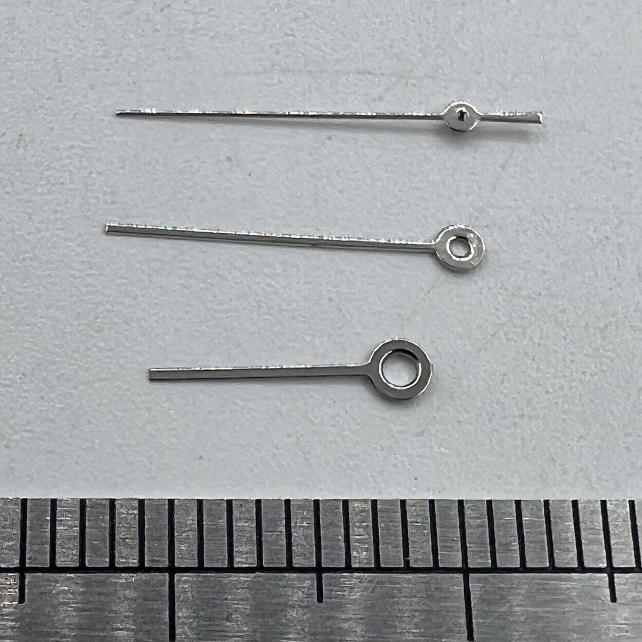 Silver-trimmed 13mm watch hands compatible with Miyota 2315, 2035, 2036, 2115, 2305 movements.