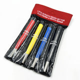 4 PIECES Scratch Brush Set for Electronic Watch Repair Glass/Steel/Nylon Bristle