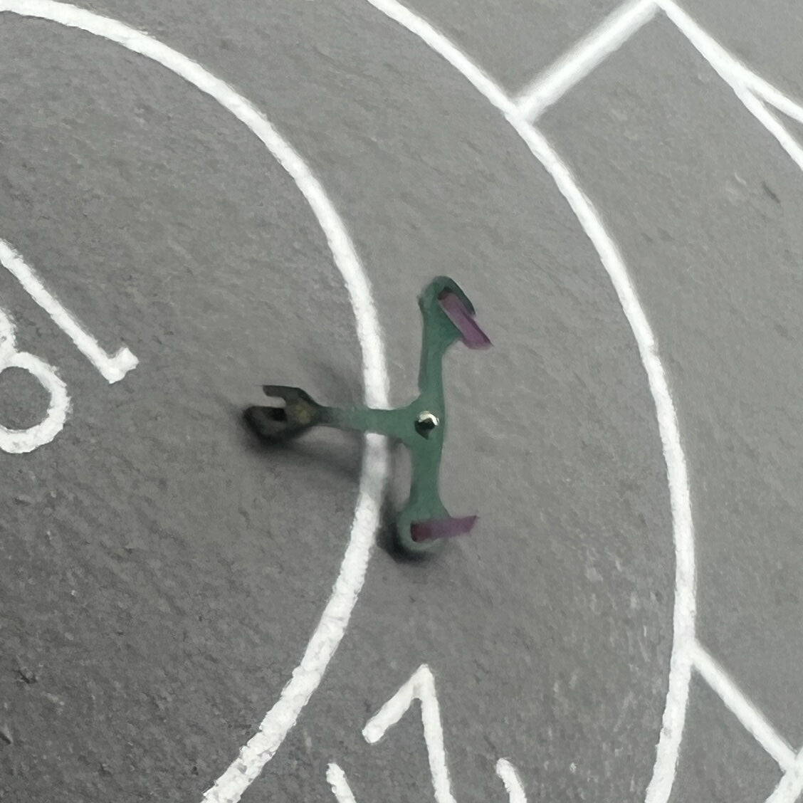 High-precision Ref.710 pallet fork for SW200 watch movement replacement and repair.