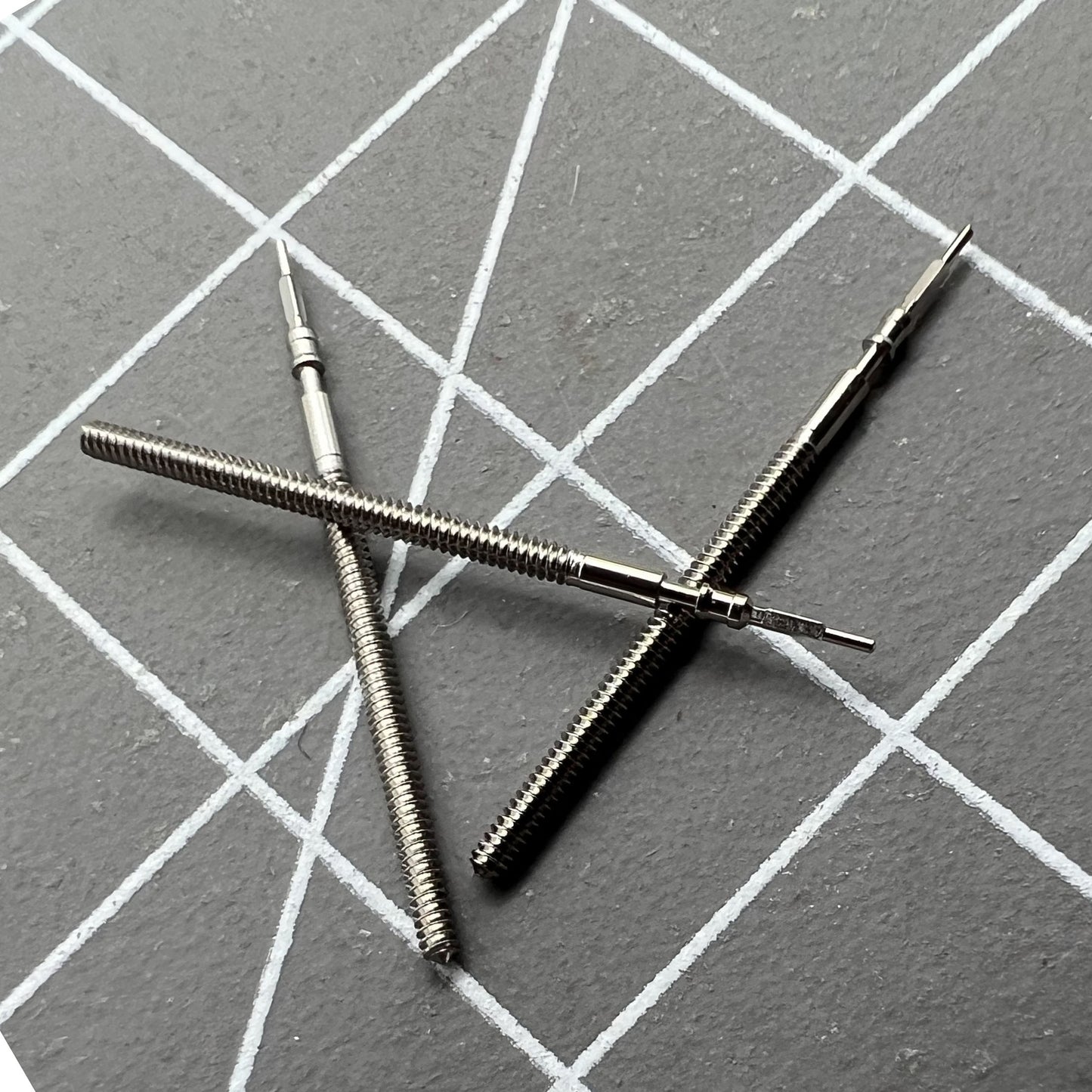 Replacement winding stem for Miyota JS00 JS20 watch movement, precise fit for smooth time adjustment.