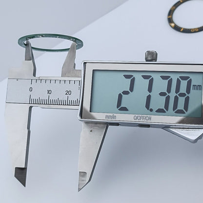 SUB 33.65x27.3mm ceramic bezel insert for women's watches, perfect for custom SUB watch upgrades.