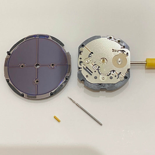 Hattori Epson TMI VS3J solar-powered quartz watch movement, reliable Japan-made precision.