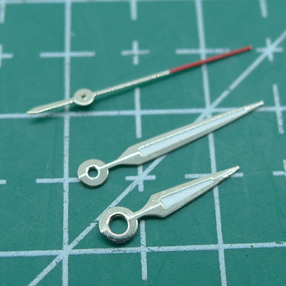 Luminous arrow-shaped watch hands by P1-H2-C1 for Miyota 2035 movement, bright and precise.