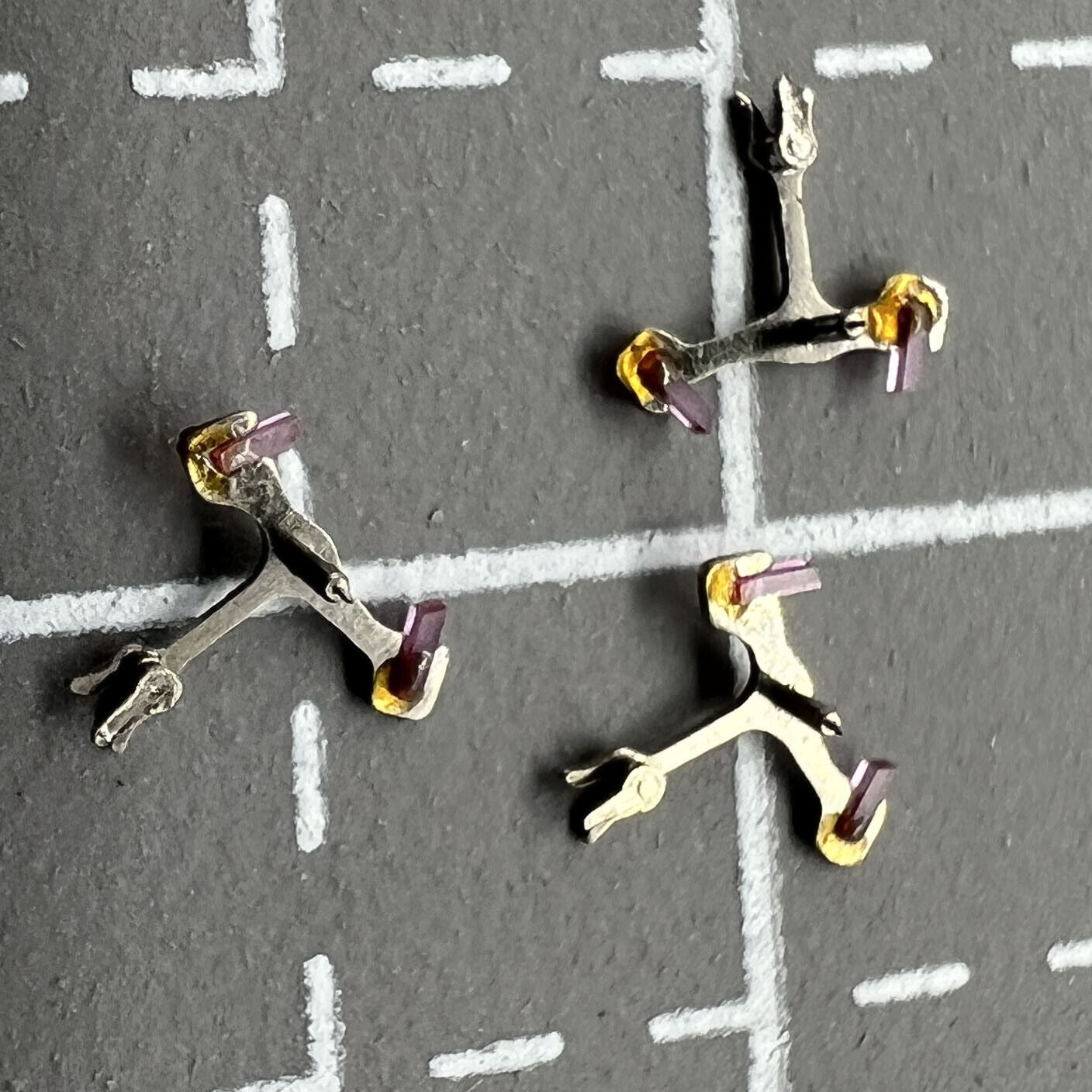 Pack of 3 Generic Fit pallet forks for Movement 7009 7S26, precise replacement watch parts accessories.