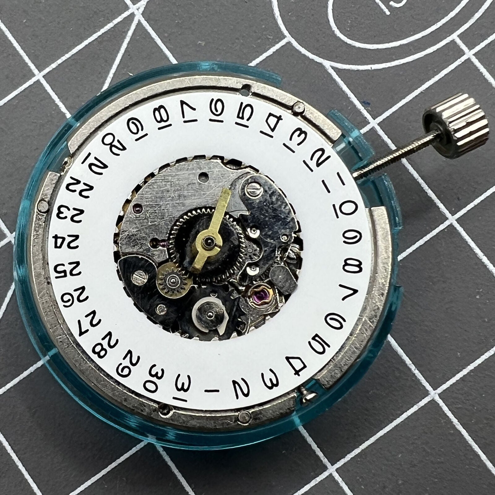 Tianjin Seagull ST6 automatic watch with 2 hands and single calendar, elegant men's accessory.